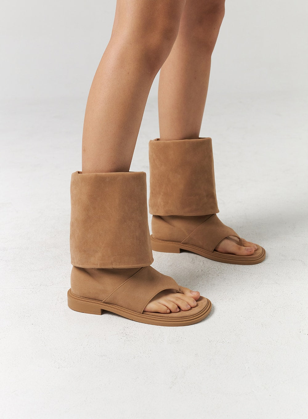Mid-Calf Cut Toe Boots CL310