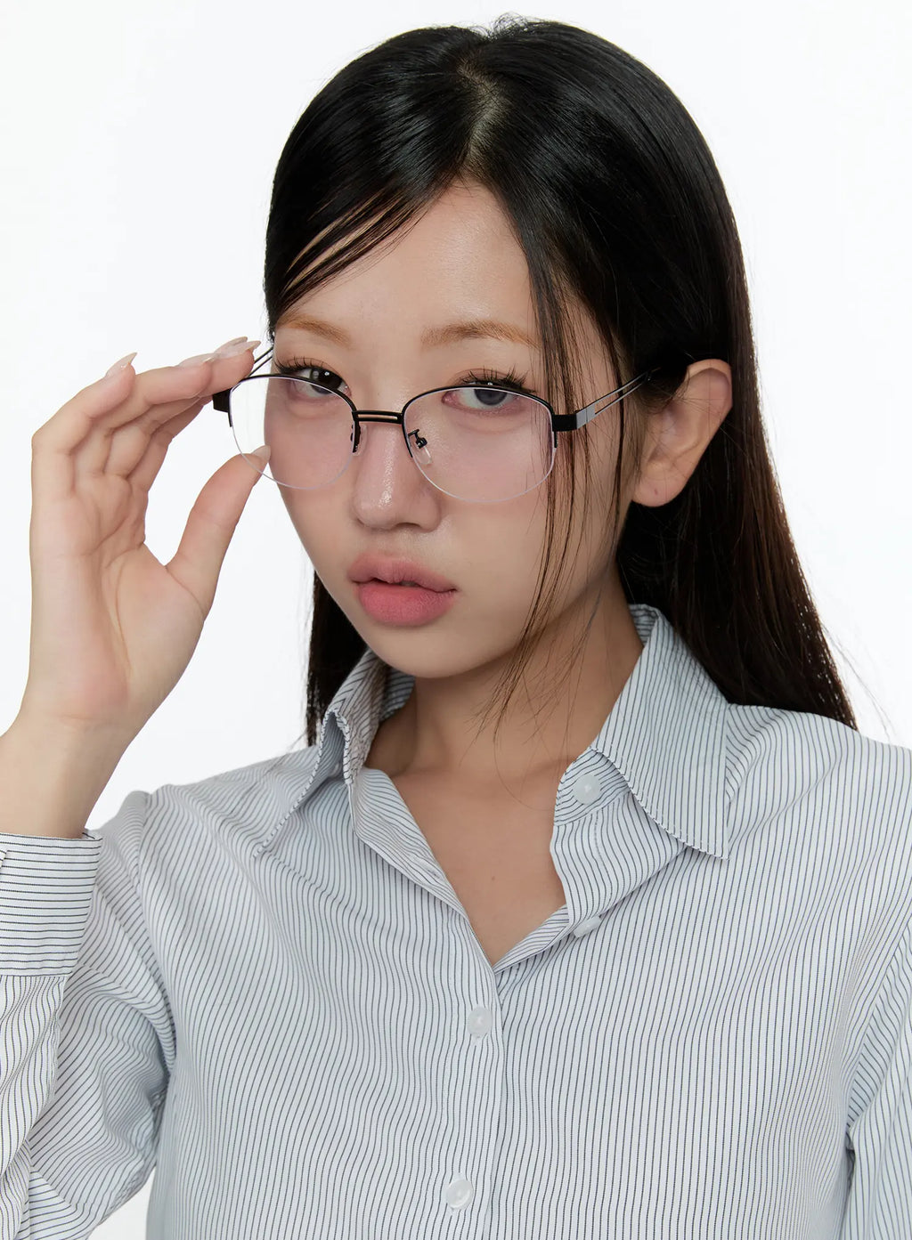 Chic Minimalist Fashion Glasses with Double Bridge CS518