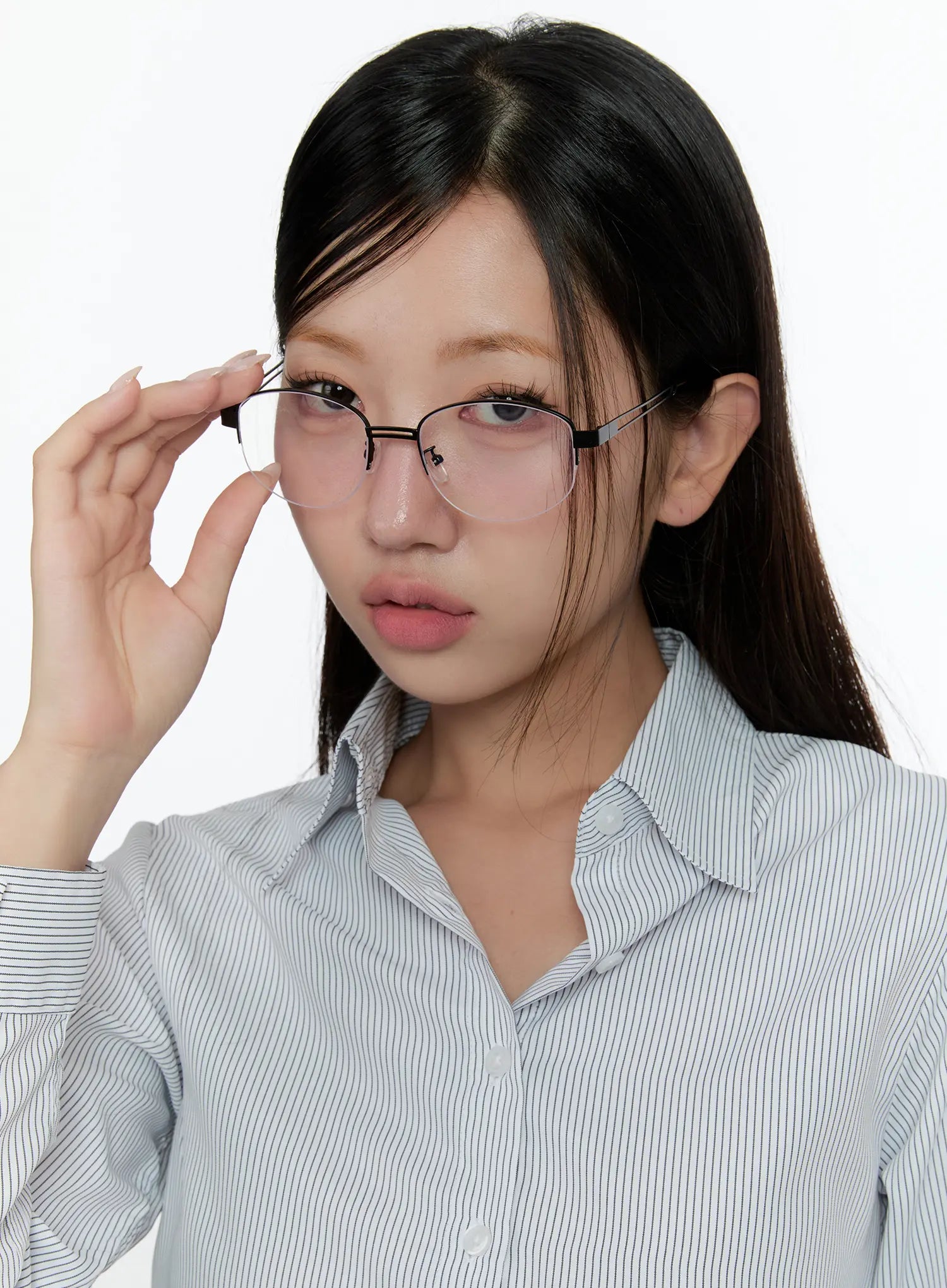 Chic Minimalist Fashion Glasses with Double Bridge CS518