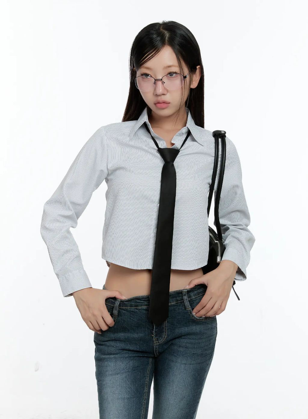 Chic Minimalist Fashion Glasses with Double Bridge CS518