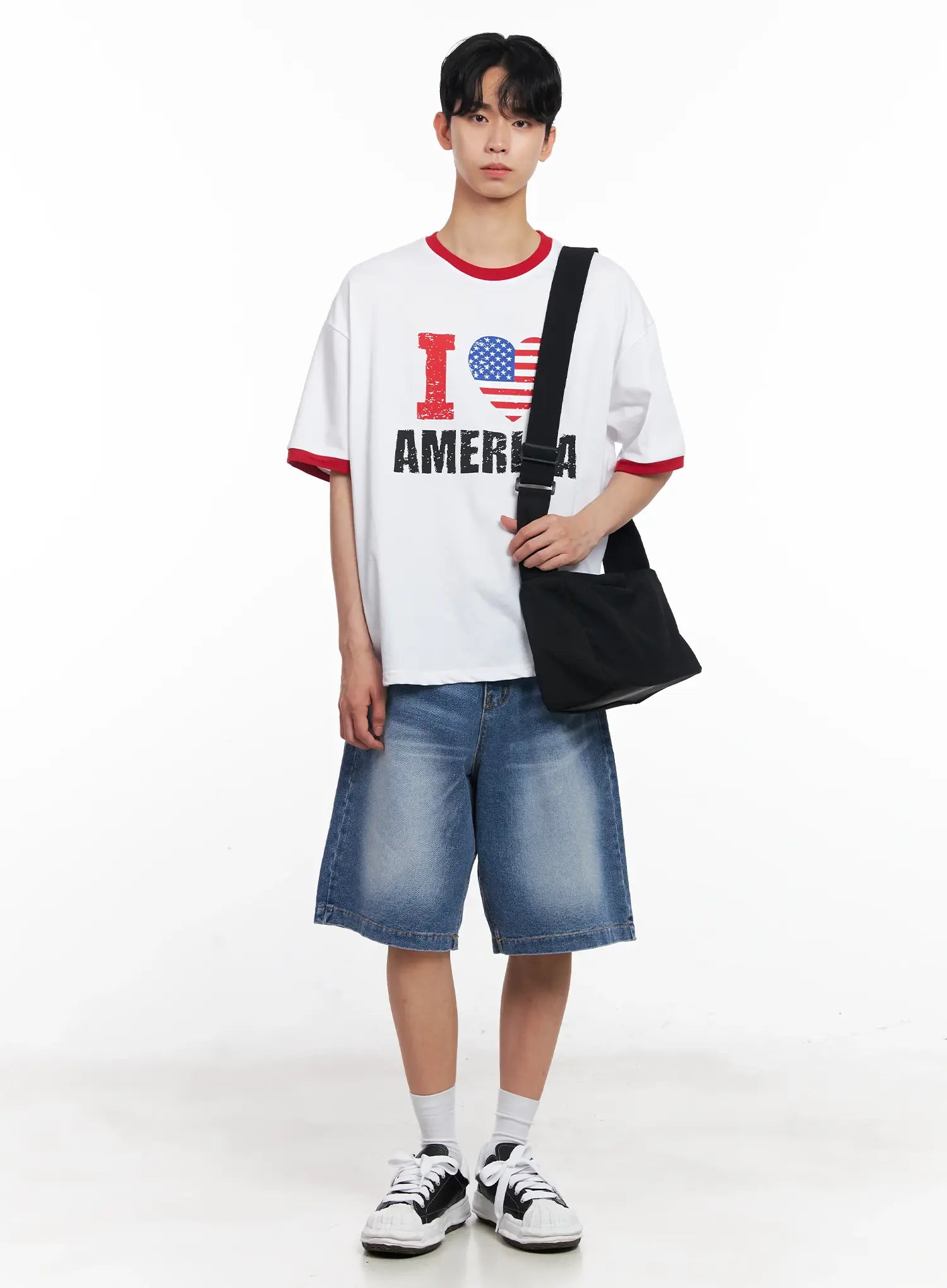 Men's Square Shoulder Bag IL501