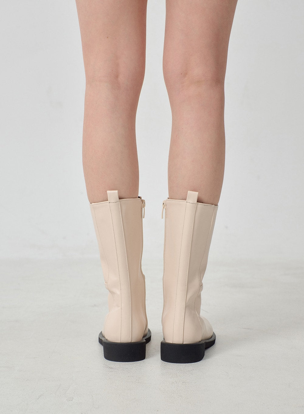 Mid-Calf Side Zipper Boots OJ300