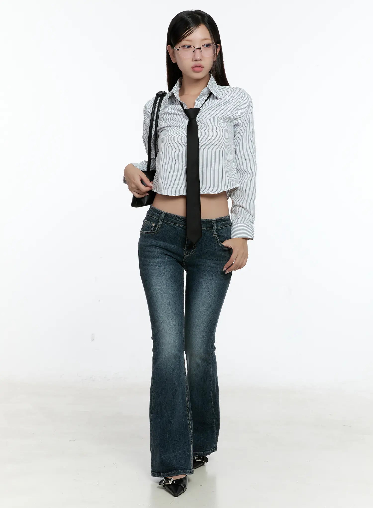 Chic Minimalist Fashion Glasses with Double Bridge CS518