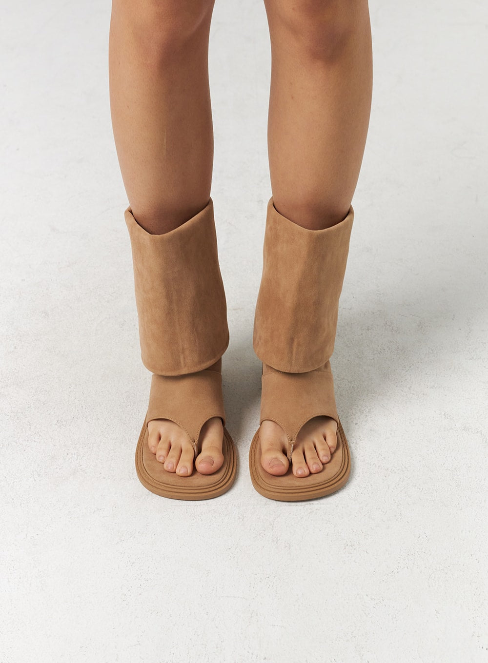 Mid-Calf Cut Toe Boots CL310