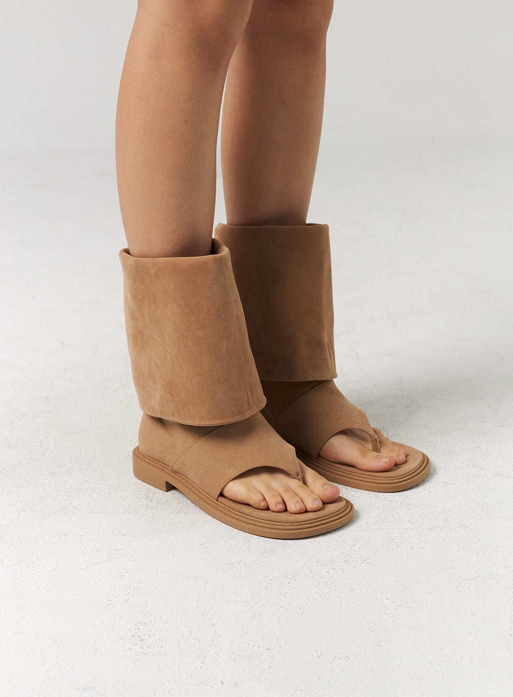 Mid-Calf Cut Toe Boots CL310