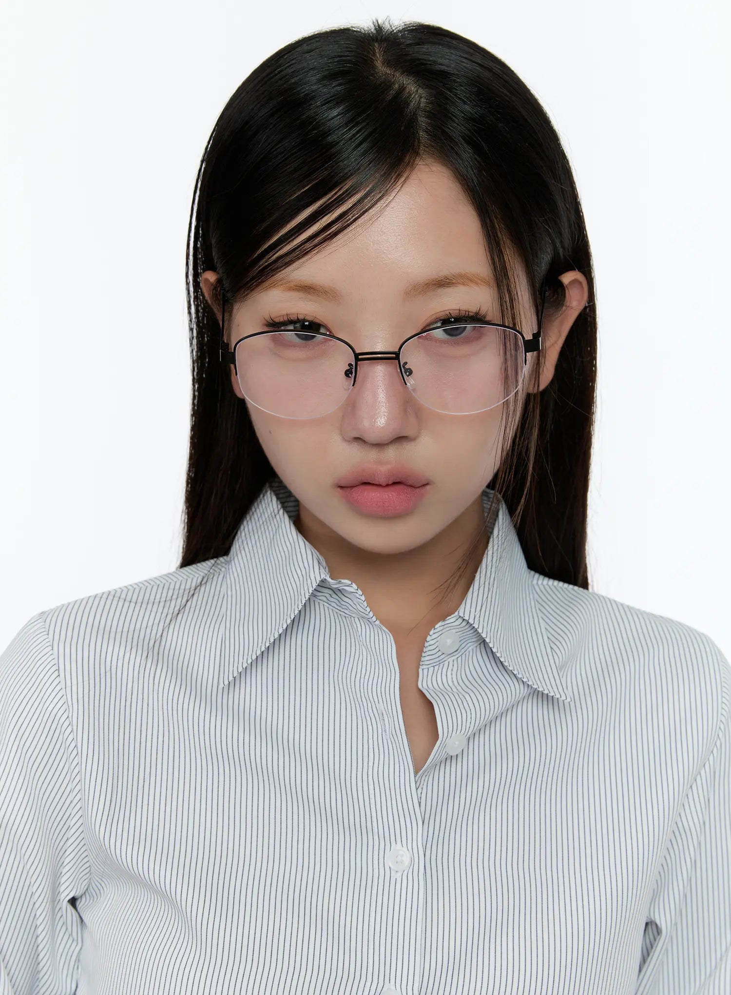 Chic Minimalist Fashion Glasses with Double Bridge CS518