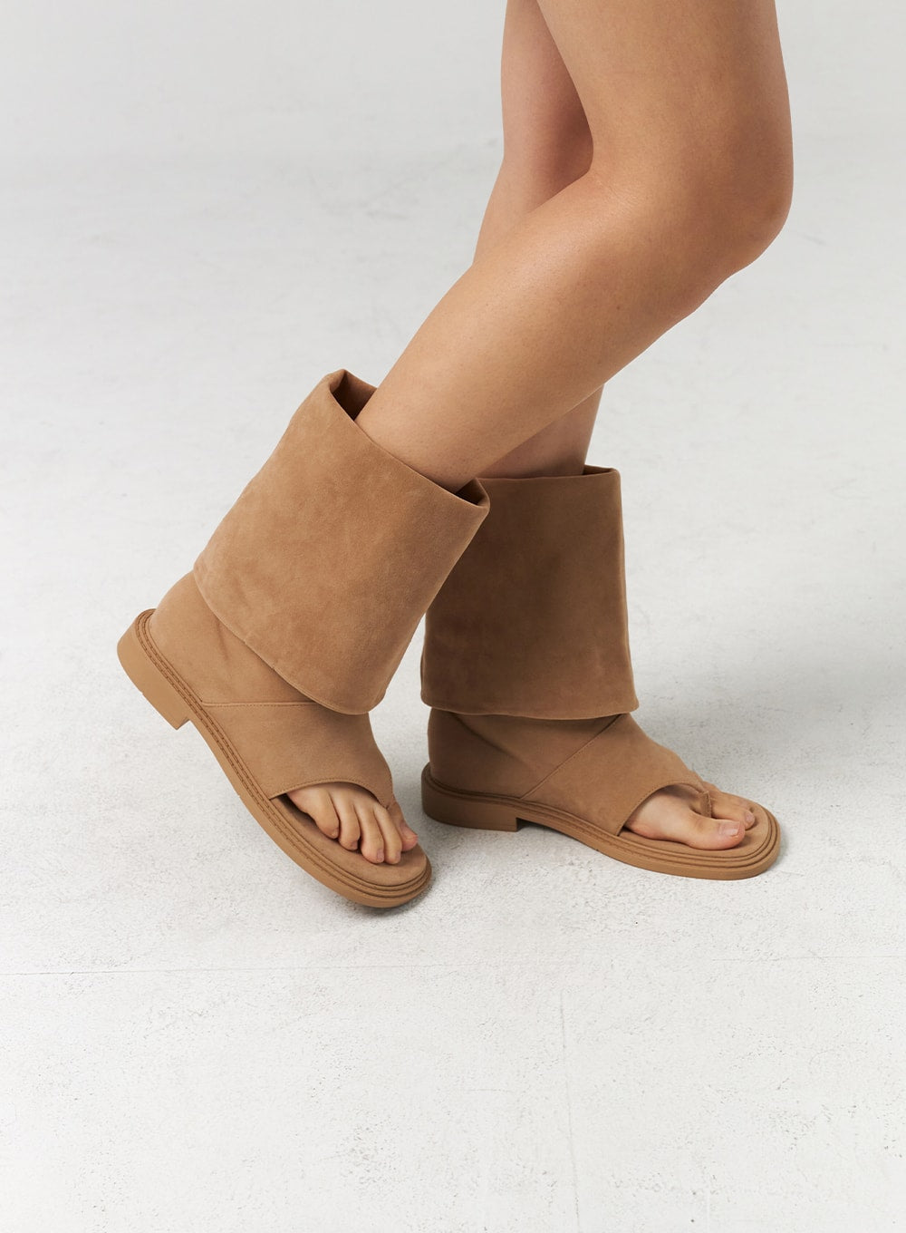 Mid-Calf Cut Toe Boots CL310