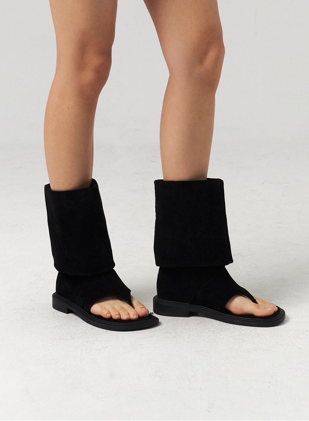 Mid-Calf Cut Toe Boots CL310