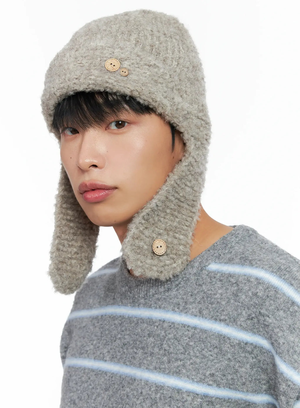 Button Loop Ear Protection Hat IN518