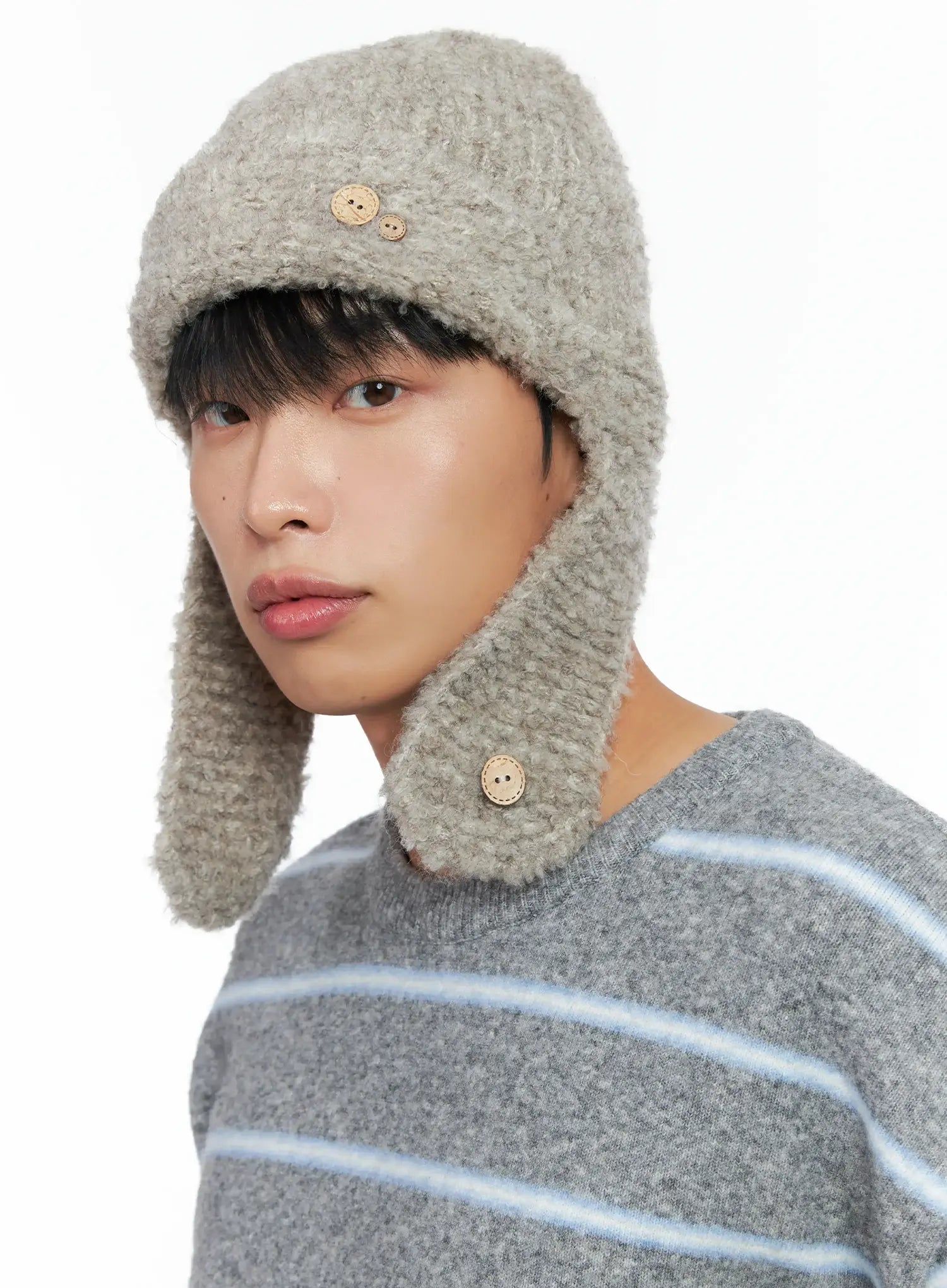 Button Loop Ear Protection Hat IN518