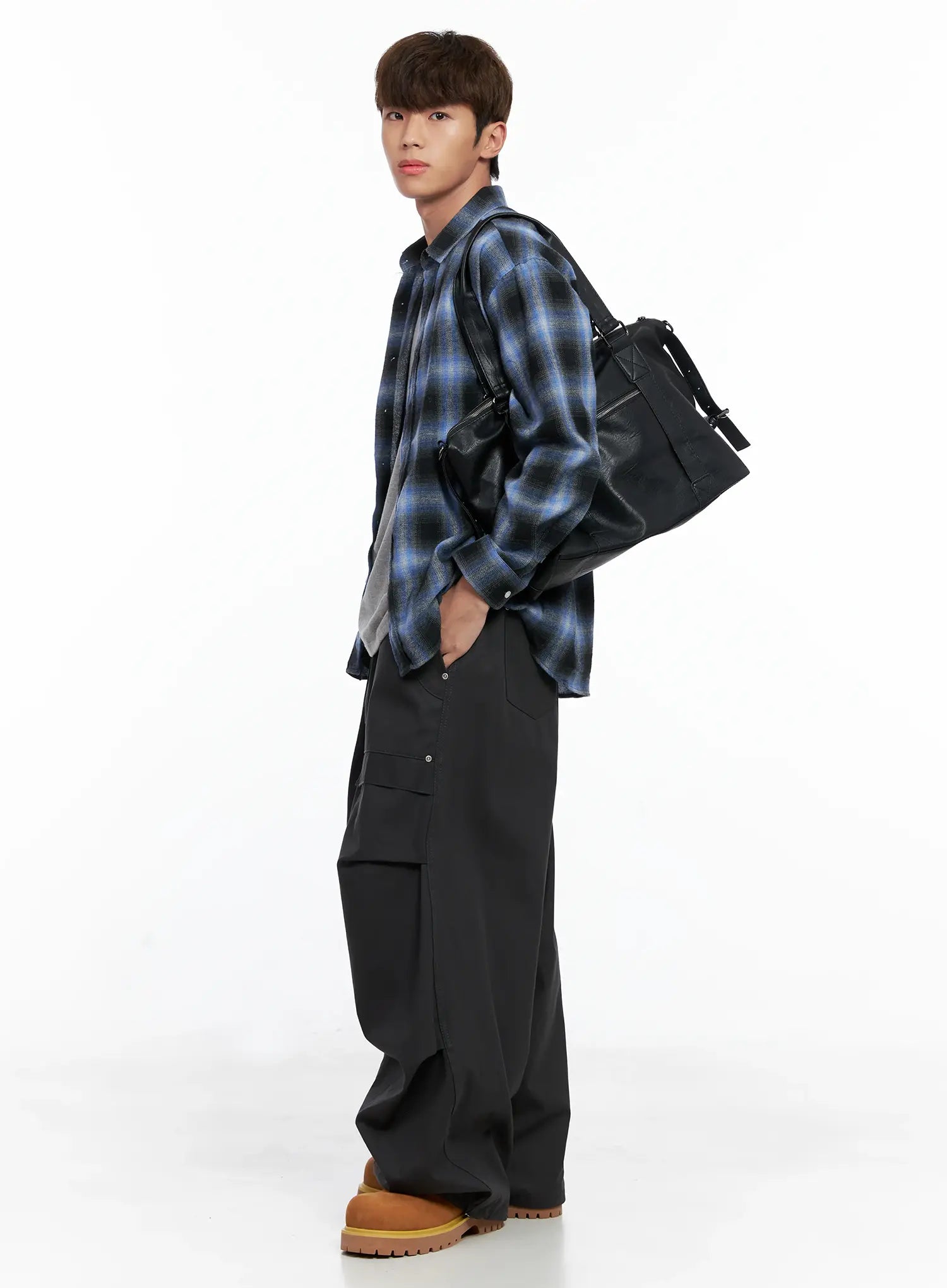 Faux Leather Tote Bag IO506