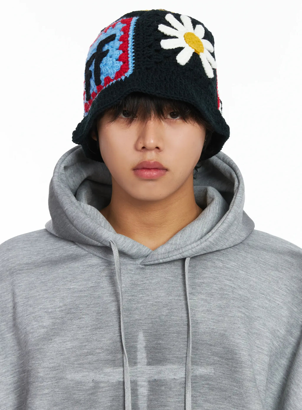 Men's Patch Crochet Beanie IJ512