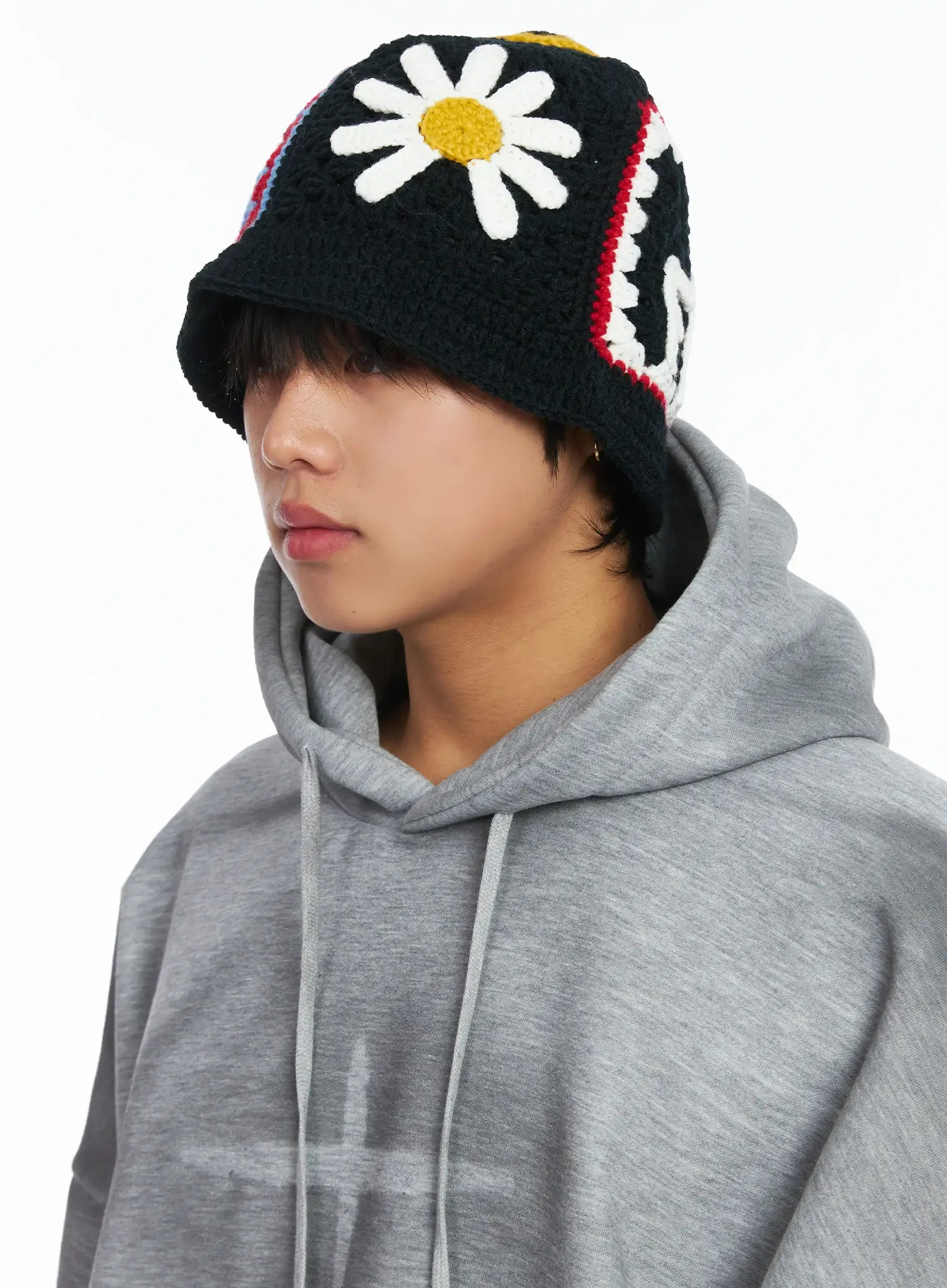 Men's Patch Crochet Beanie IJ512