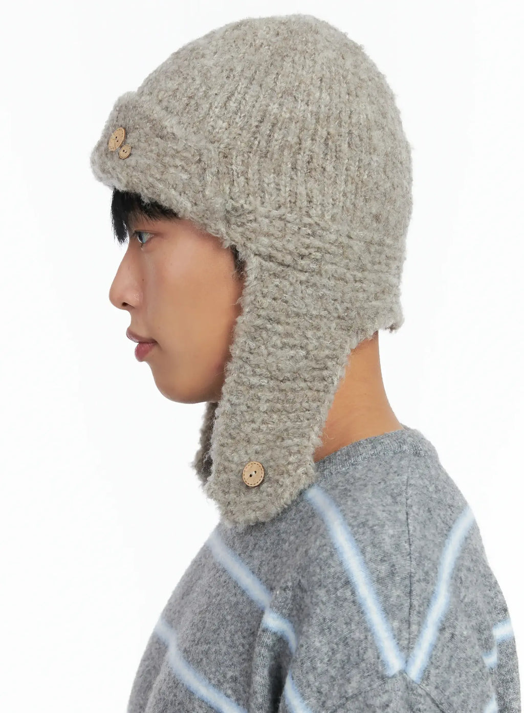 Button Loop Ear Protection Hat IN518