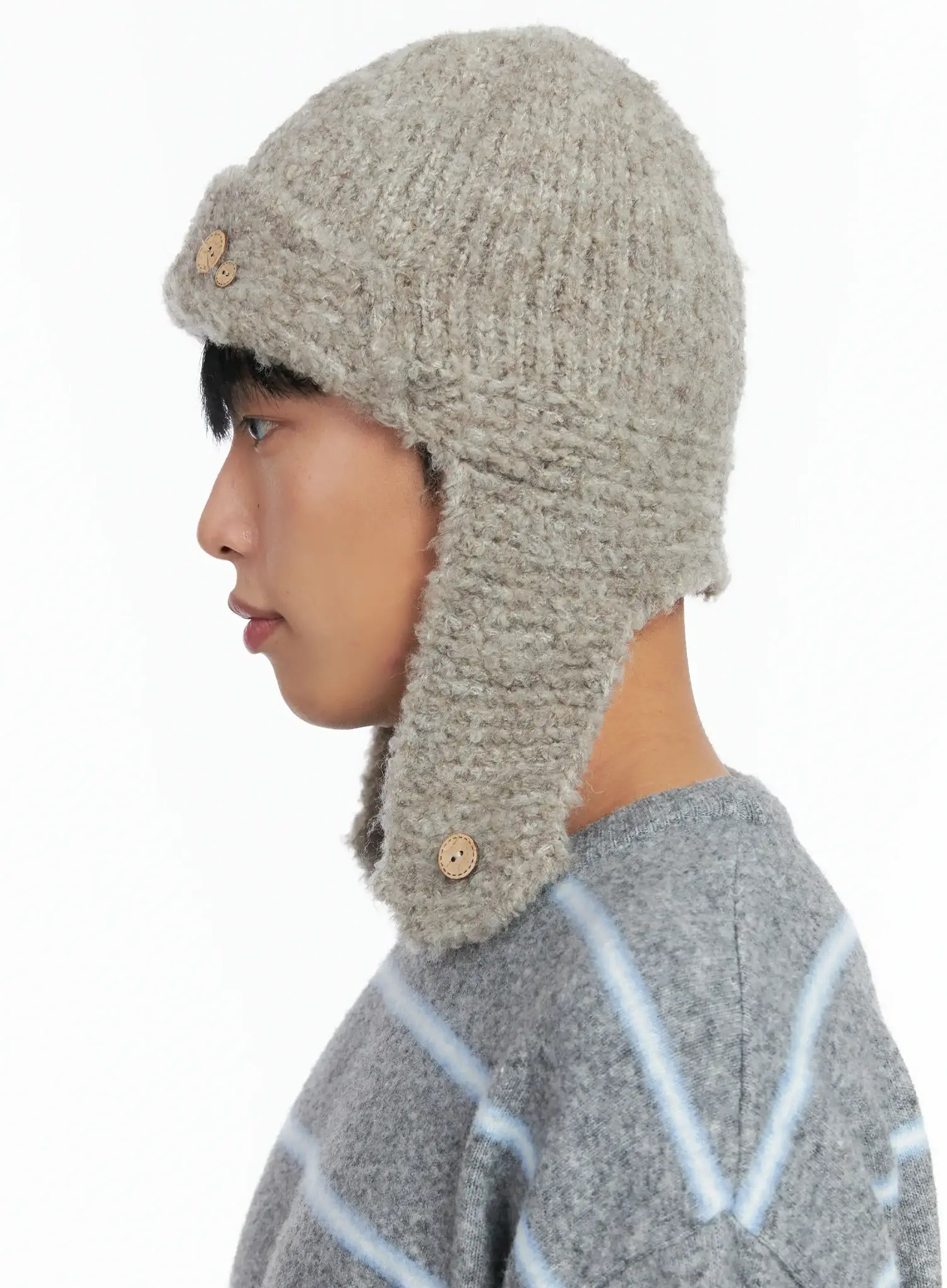 Button Loop Ear Protection Hat IN518