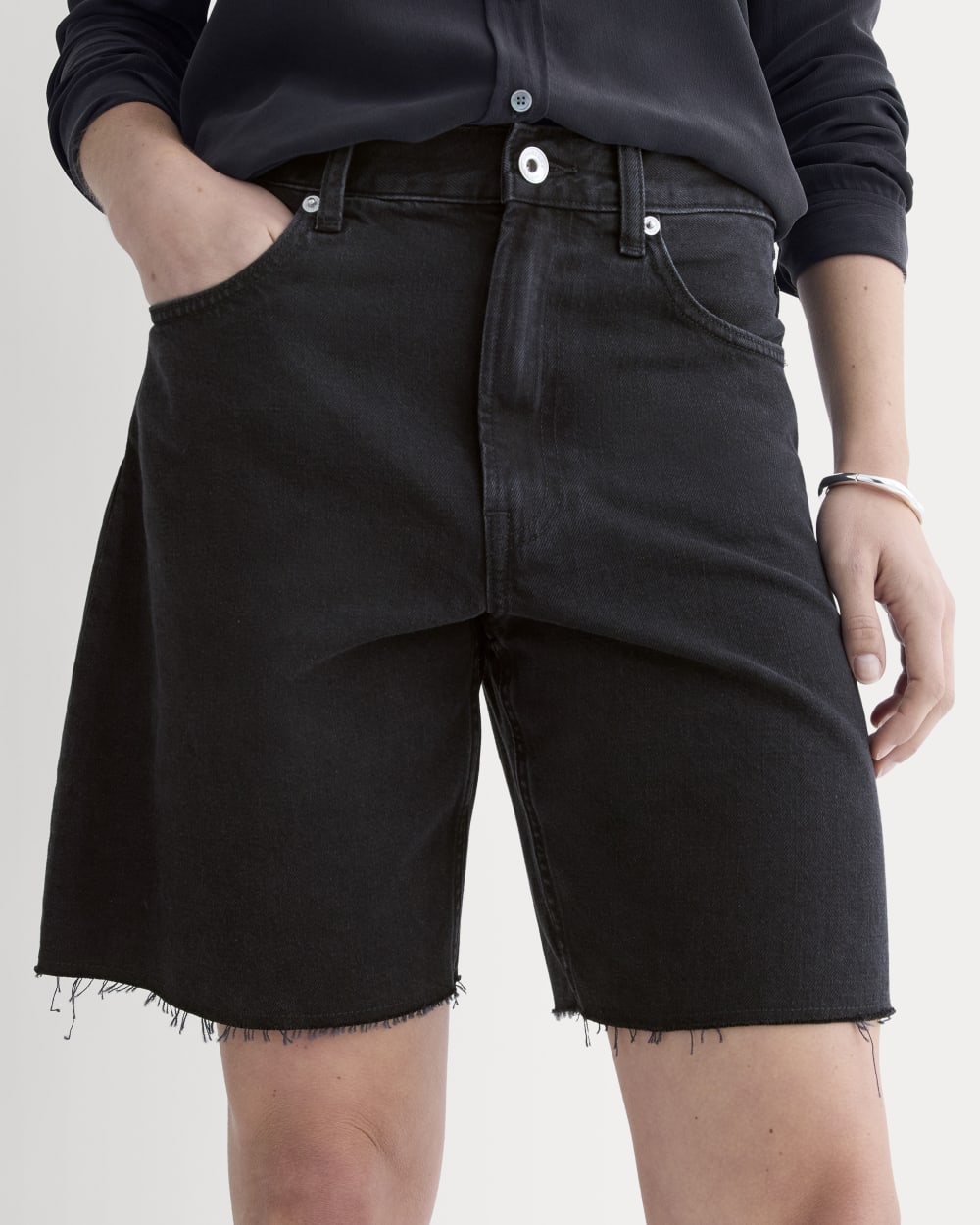 OG Baggy Jean Short Pants | Black Prane