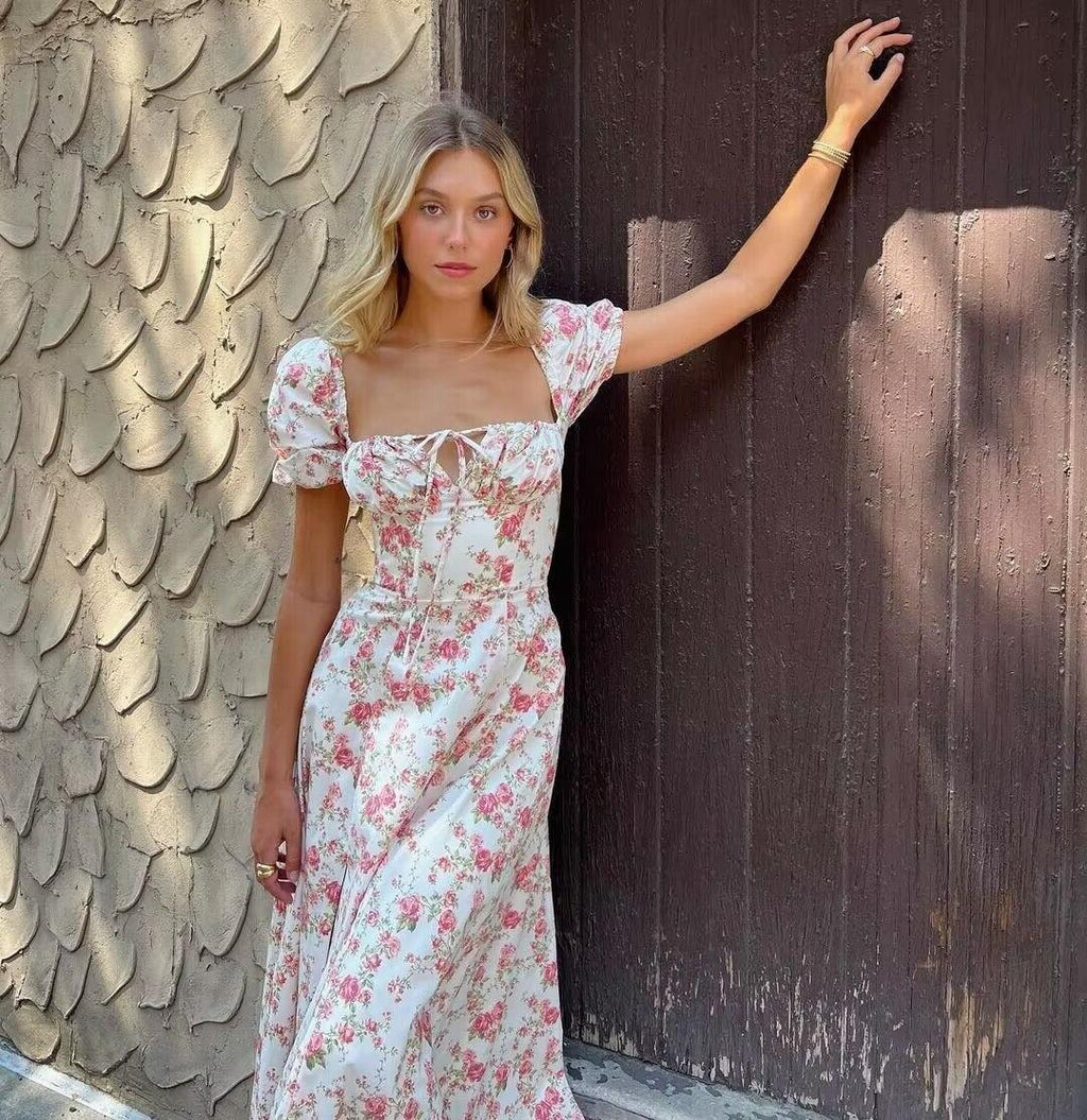Dress with Floral Pattern