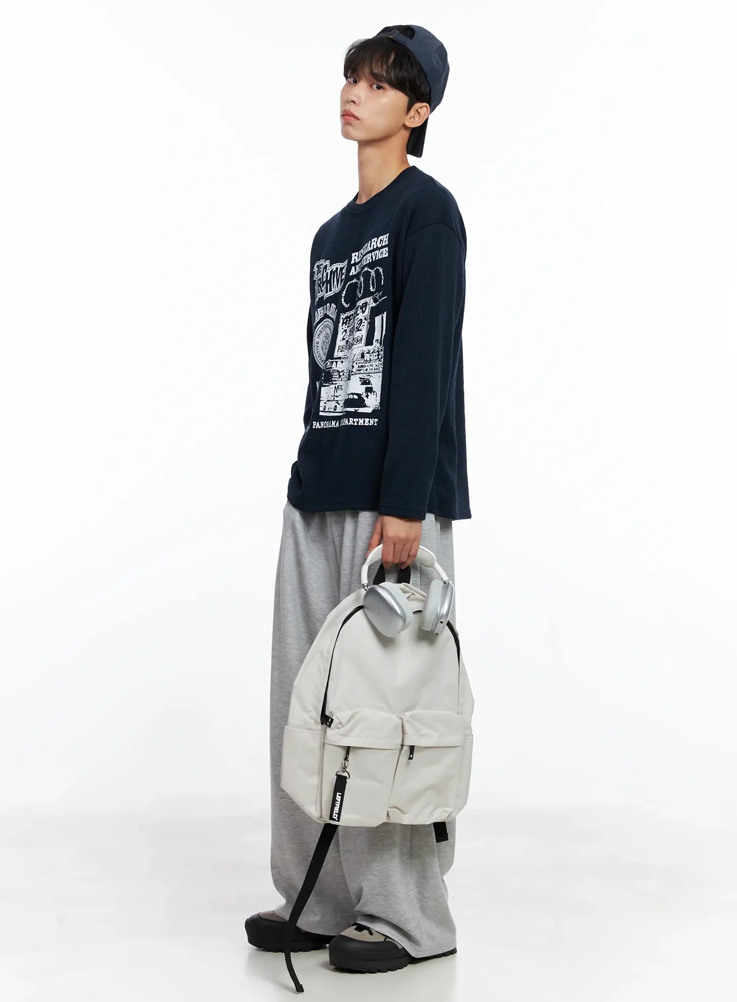 Casual Two-Pocket Backpack IS519