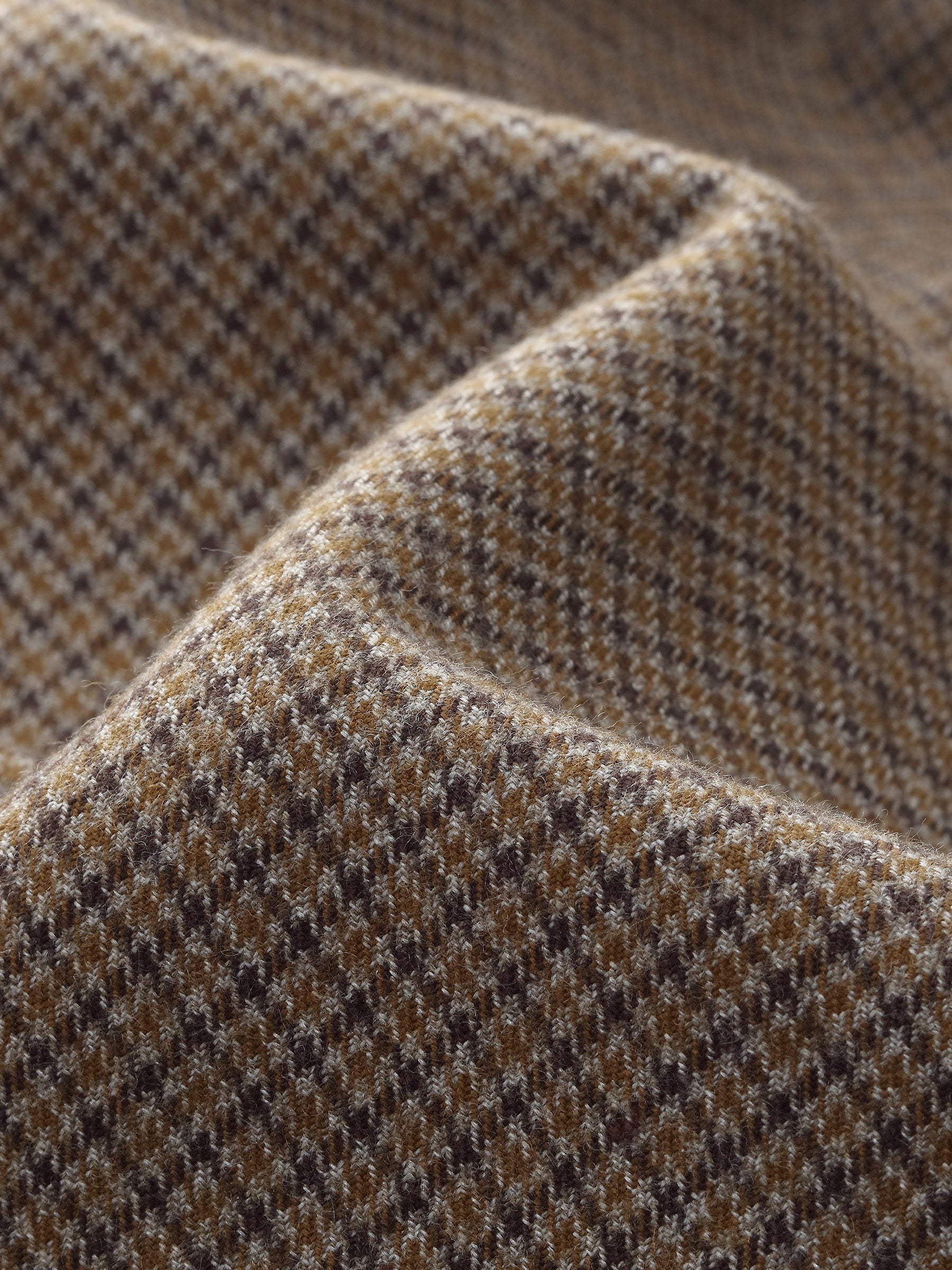 Women's Jacket with Check Pattern and Cut-Out Collar