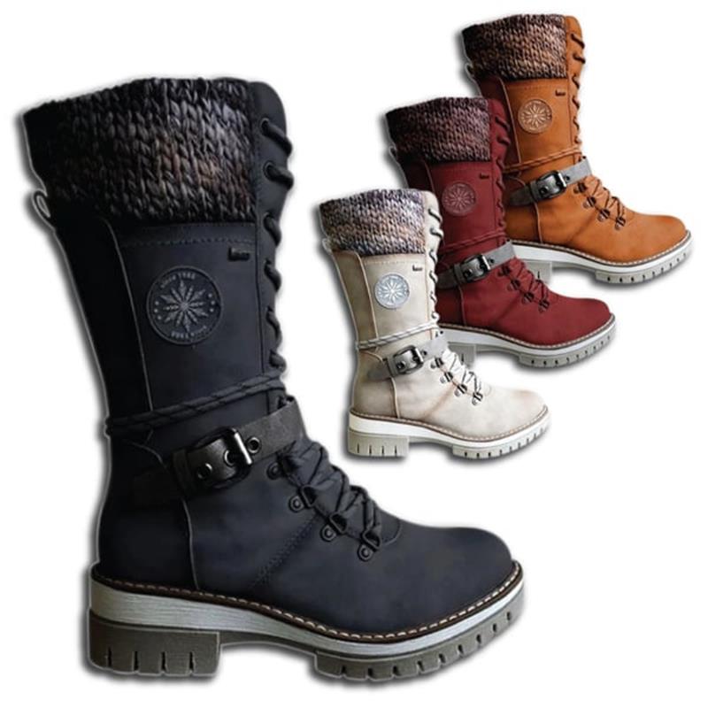 FrostLuxe - Waterproof Lace-Up Boots