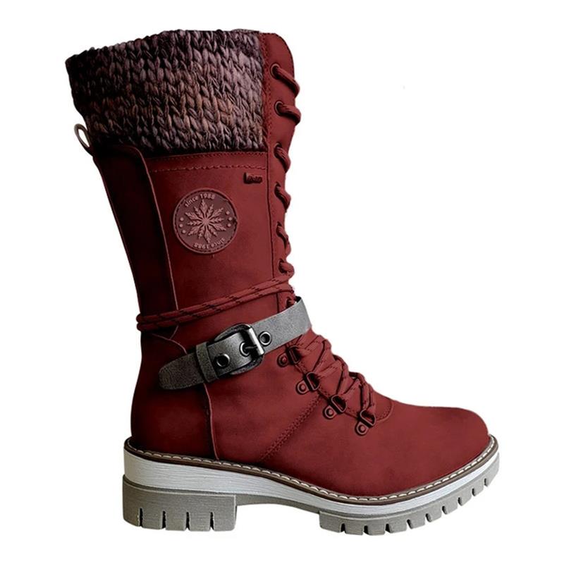FrostLuxe - Waterproof Lace-Up Boots