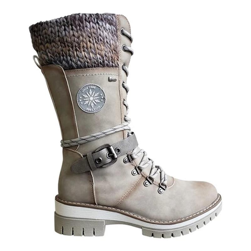 FrostLuxe - Waterproof Lace-Up Boots