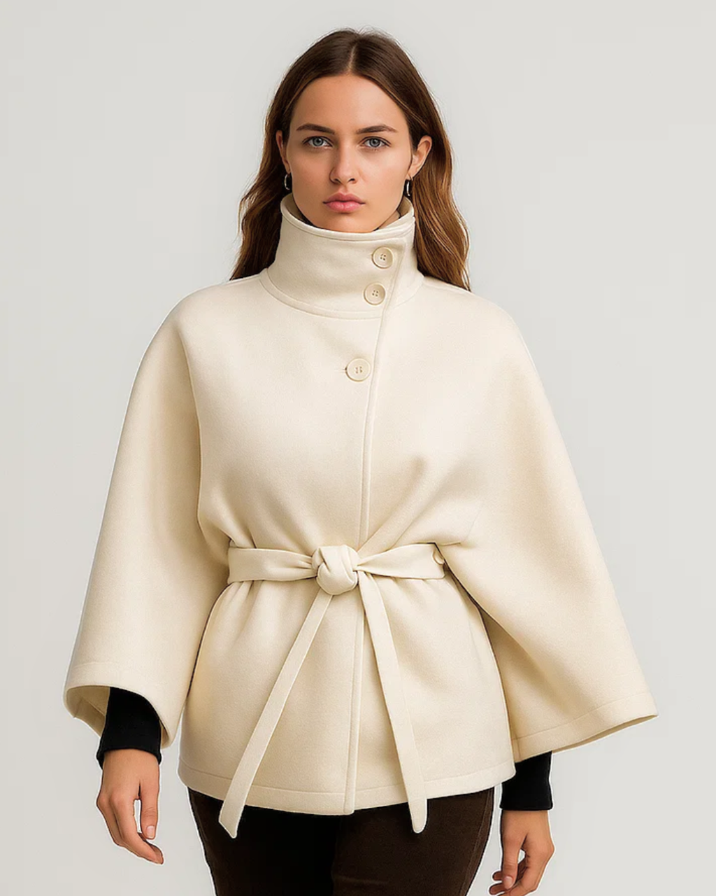 Button Coat for Large Women Winter