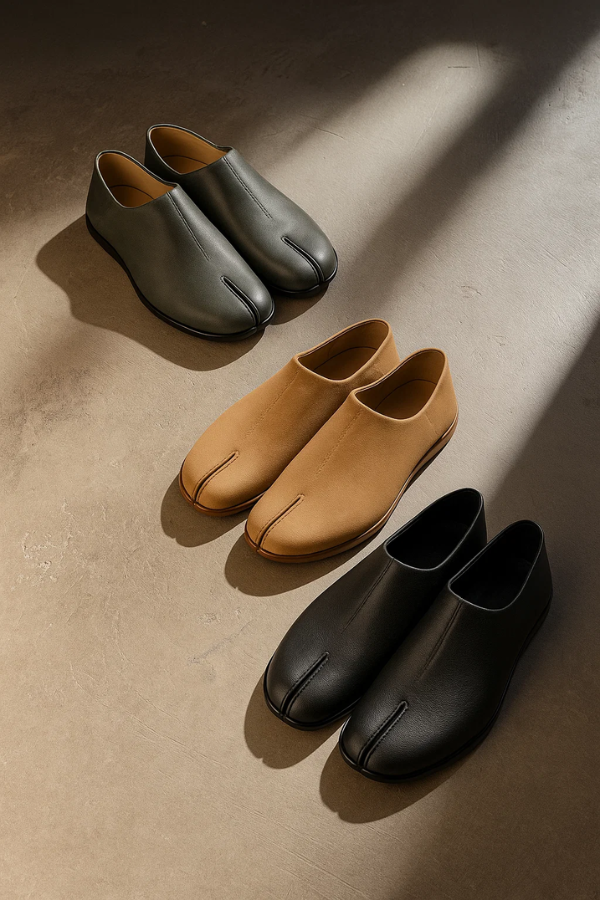 Leather Tabi Slipper