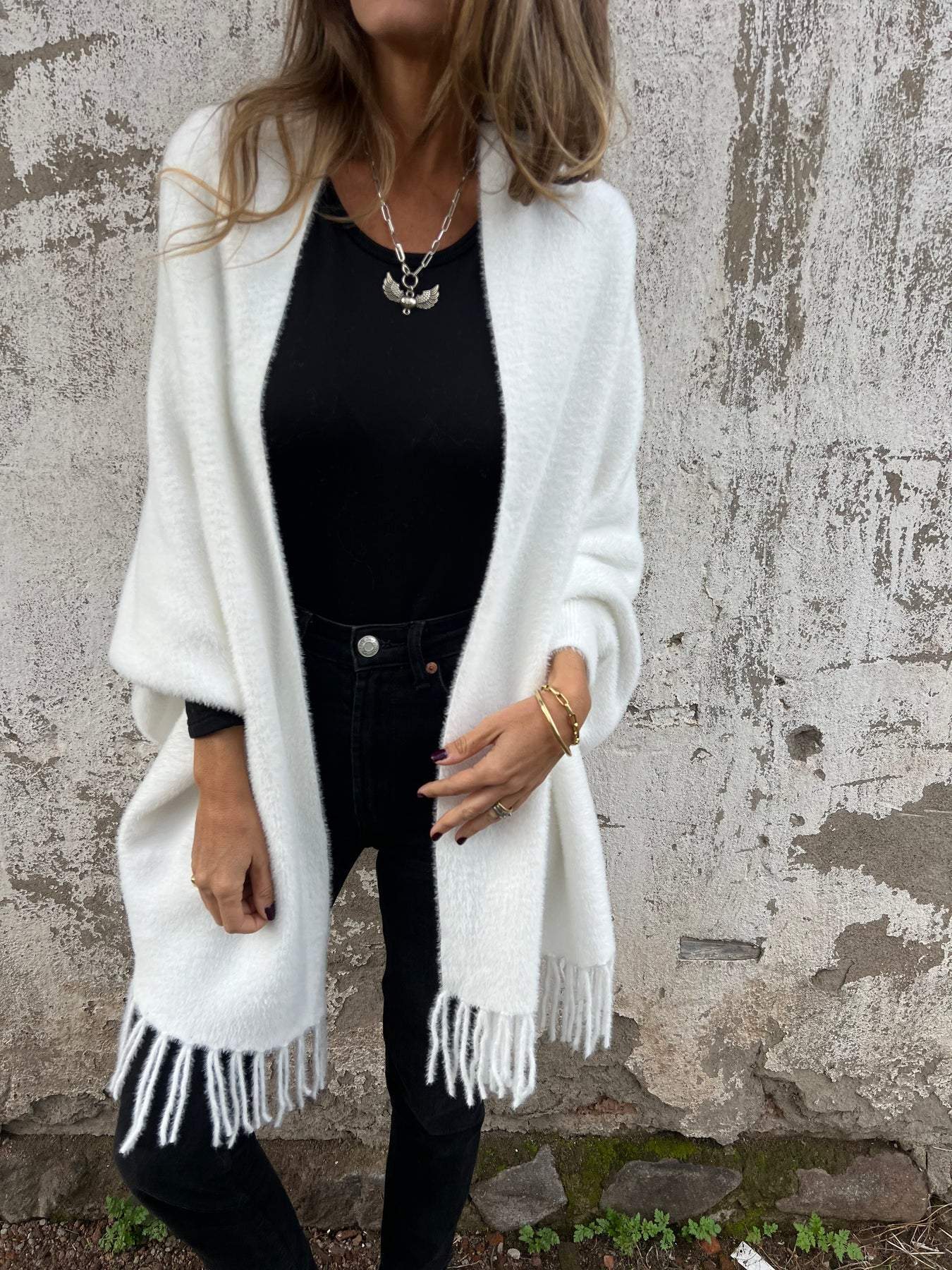 Saiina | 🔥Limited time -58%🔥Long sleeve coat with pom-poms for women【Factory direct sale】