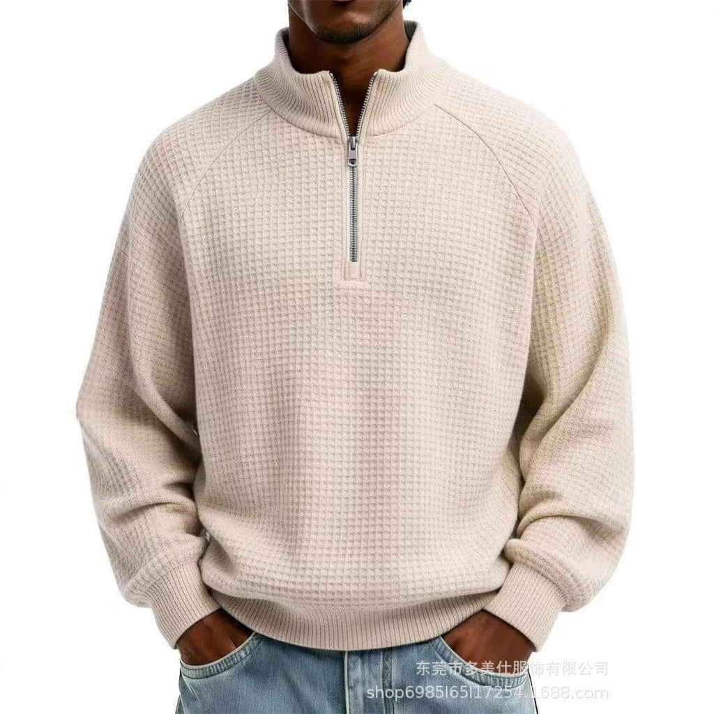 André | Ferran Waffle Quarter-Zip Pullover