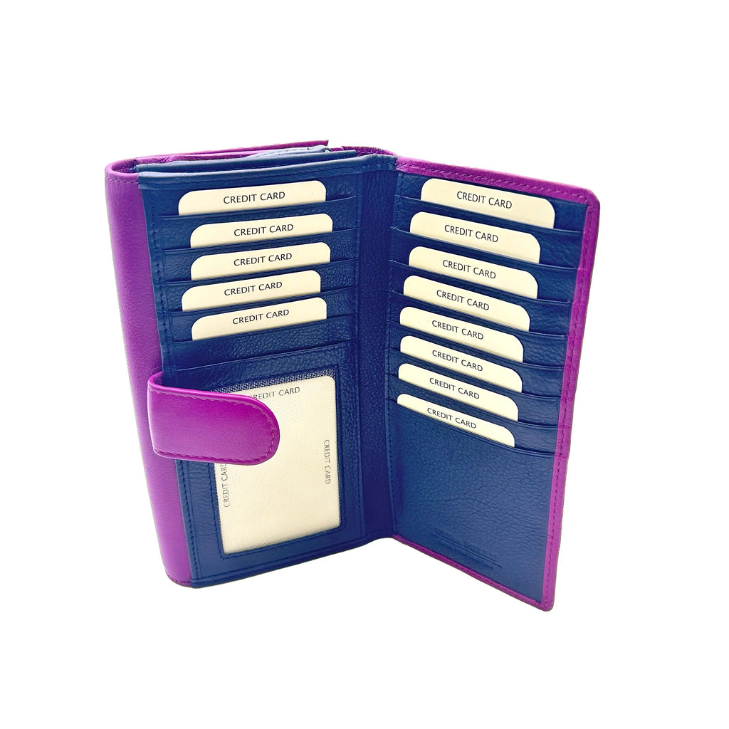 155 Women's Wallet Fuchsia/Blue
