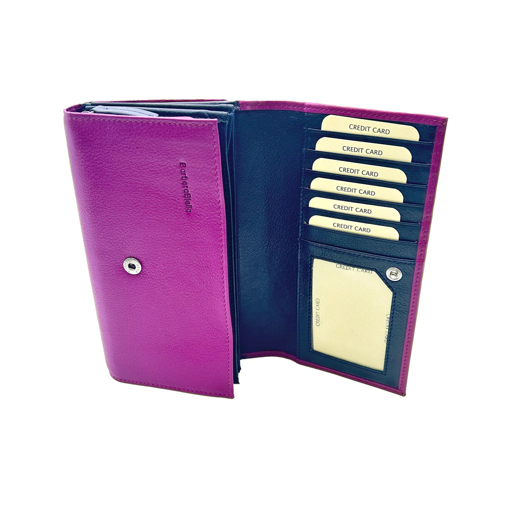 155 Women's Wallet Fuchsia/Blue