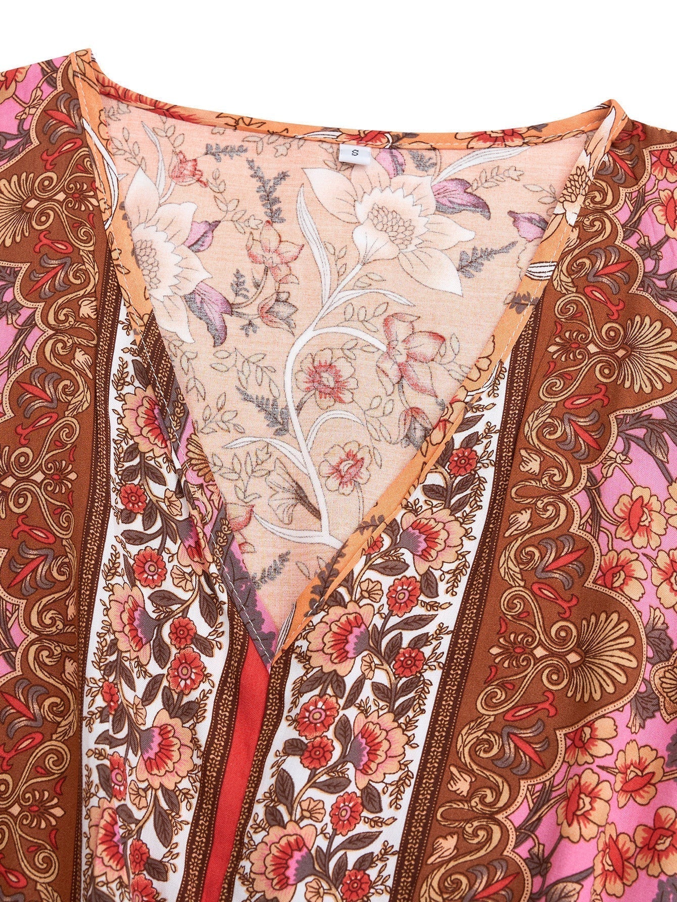 Long-Sleeved Printed Dress