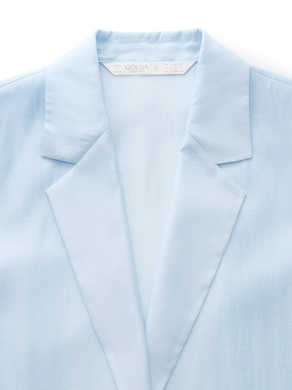 Women's Jacket Made from a Blend of Tencel and Linen with 3/4 Sleeves