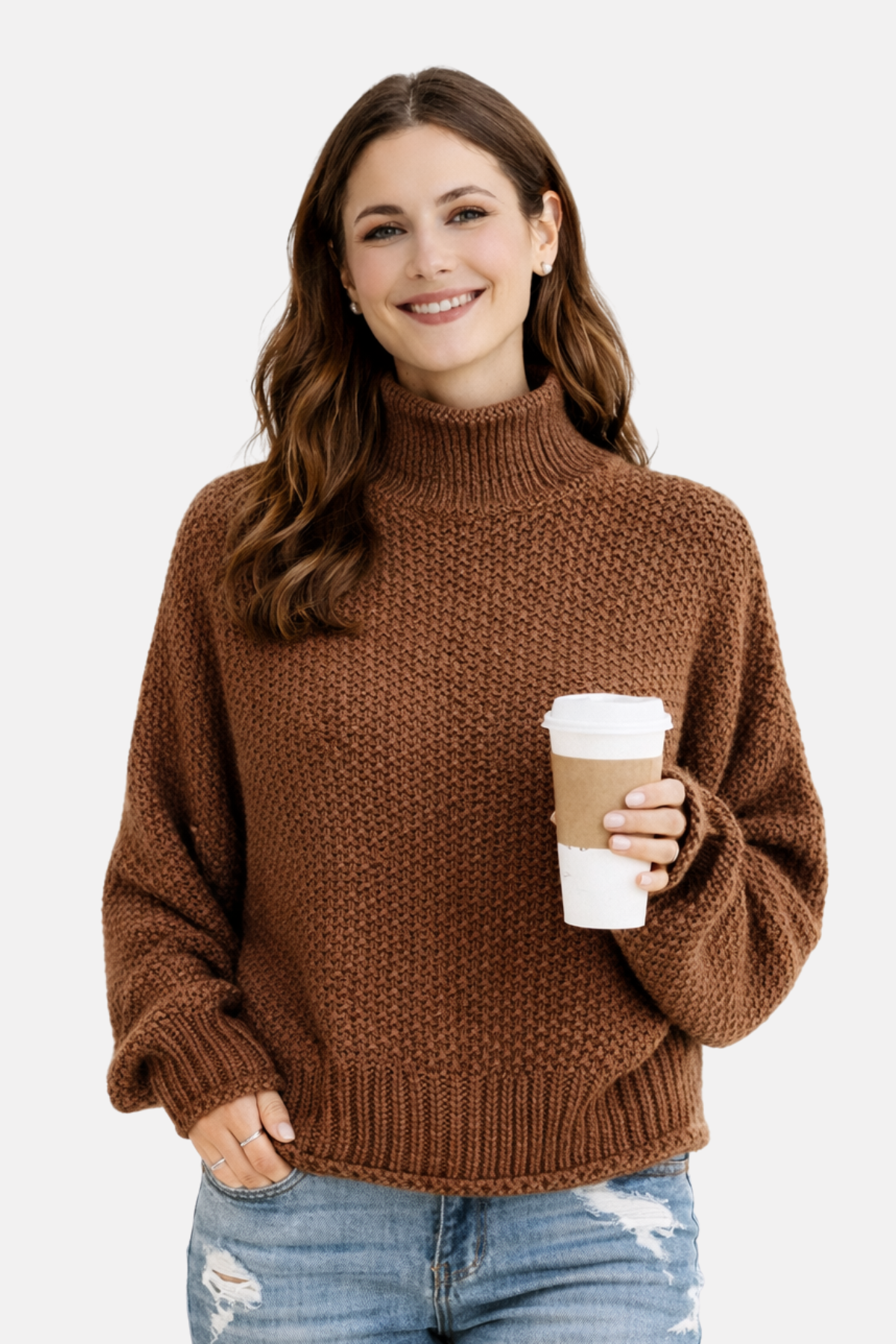 Olivia | Pullover with High Collar