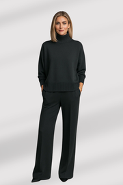 Lara | Knitted Loungewear Set with Turtleneck