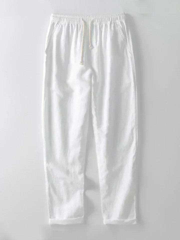 Booker – Linen Blend Shirt with Straight Pants