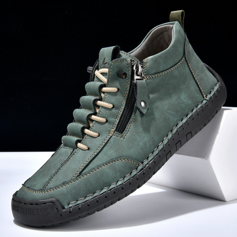 Christian | Nubuck Leather Shoes with Zipper