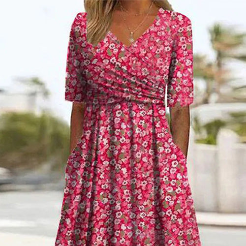Flower Love Short Sleeve Dress
