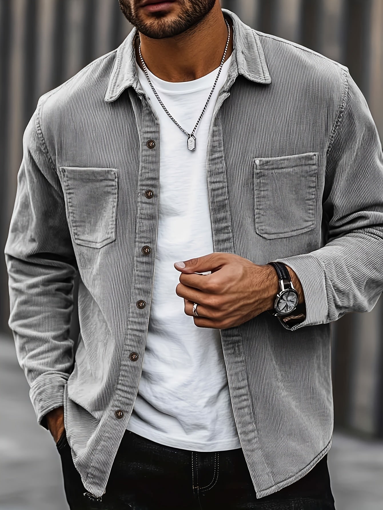 Johan | Men's Cord Shirt Jacket