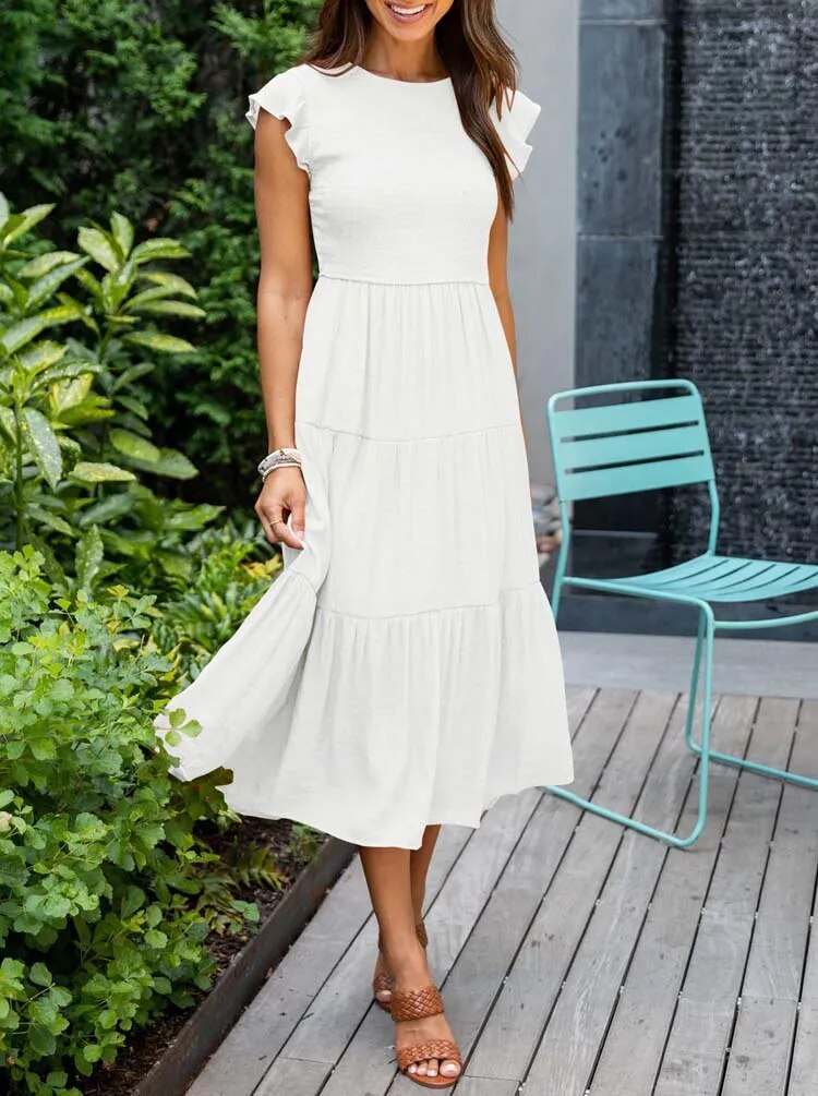 Megan | Refined Belly-Covering Dress