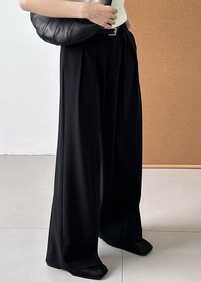 2025 New Beige High-Waisted Pants with Pockets for Summer