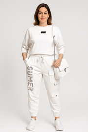 Zoey | Two-Piece Set – Printed Top & Pants