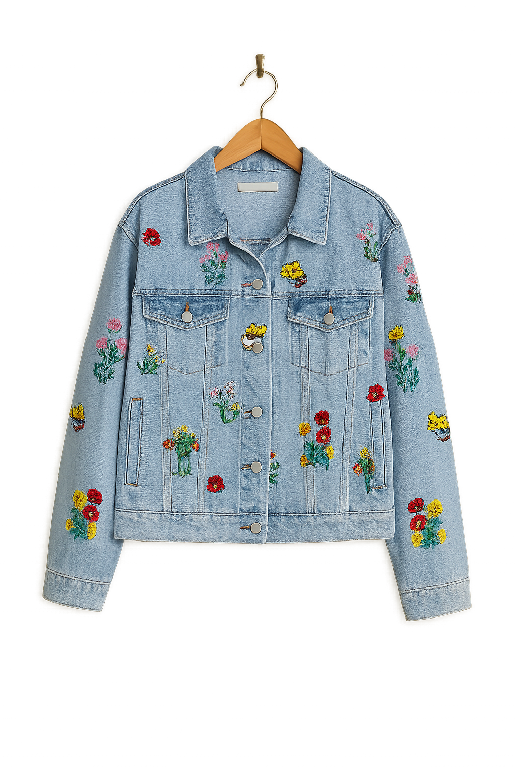Seanna | Timeless Denim Jacket with Embroidery