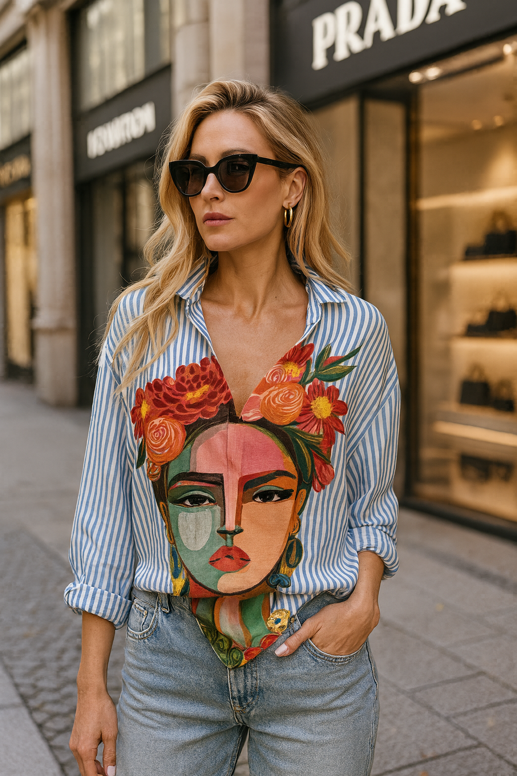 Frida | Blouse Satin Glossy