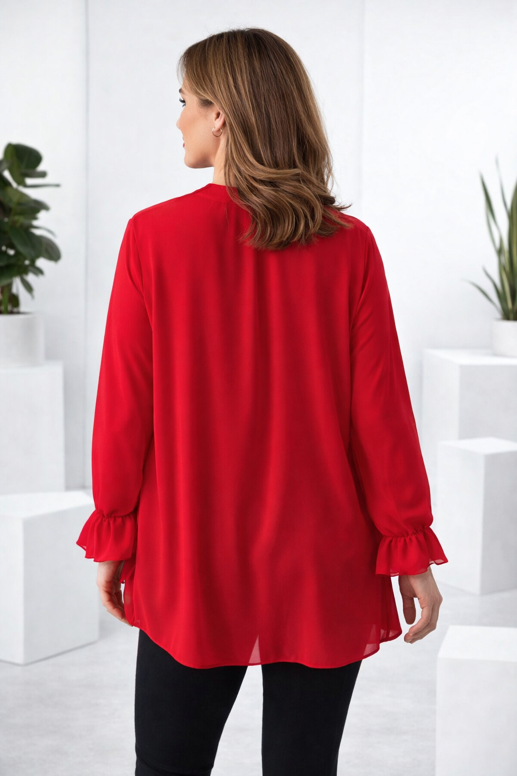 Long-Sleeve | Chiffon Shirt