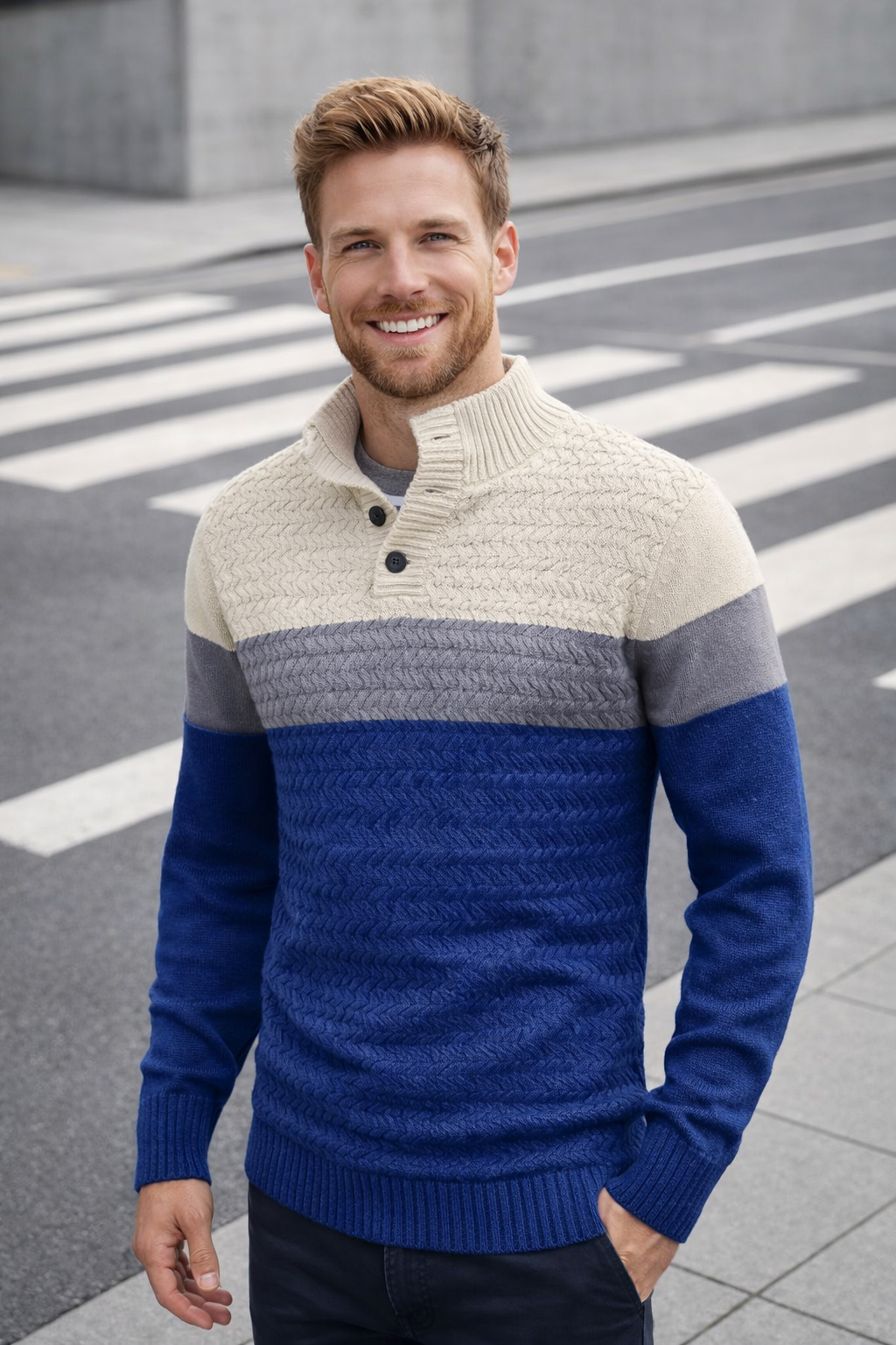 Cross & Crown | Top with High Collar