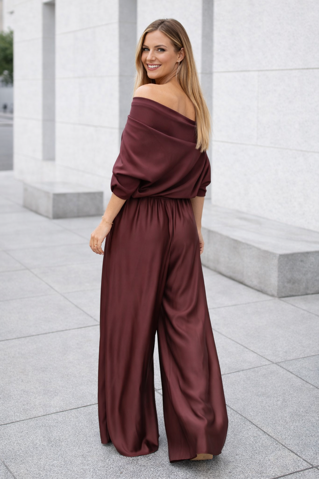 Nysa | Satin Pants and Blouse Set