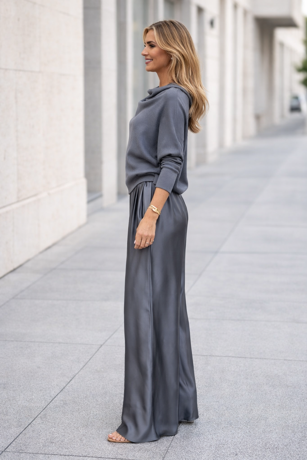 Nysa | Satin Pants and Blouse Set