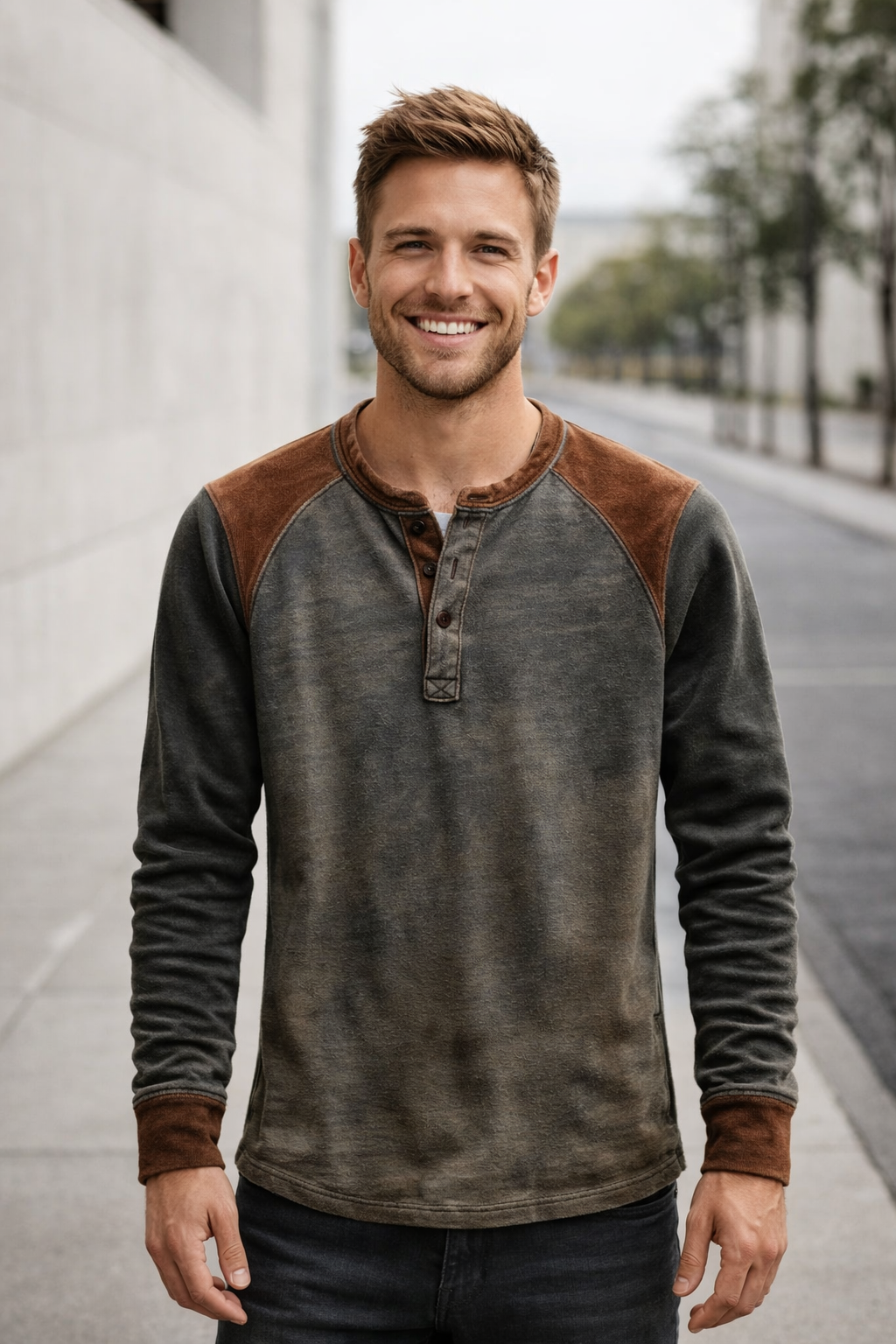 Men's Henley Shirt – Casual, Long Sleeve & Comfortable
